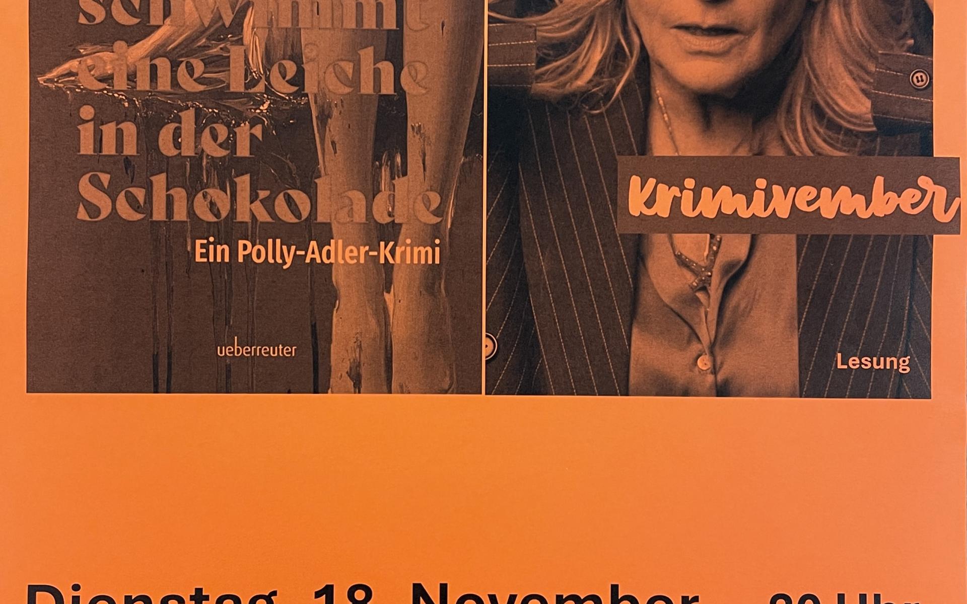 Lesung im Krimivember - Plakat